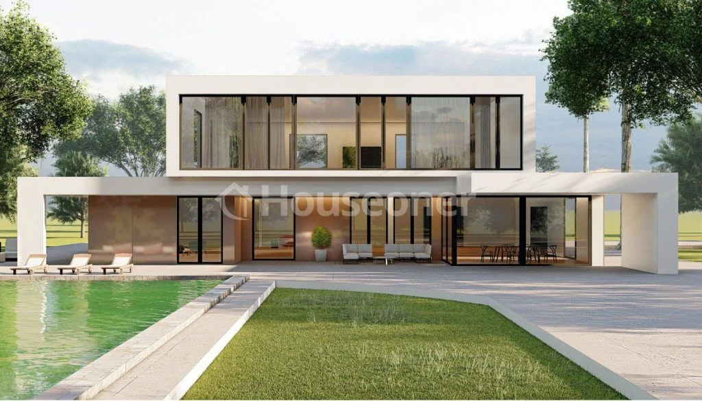 casa prefabricada de hormigón y madera
